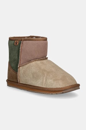 Emu Australia śniegowce zamszowe dziecięce Wallaby Mini Patchwork kolor beżowy K13105